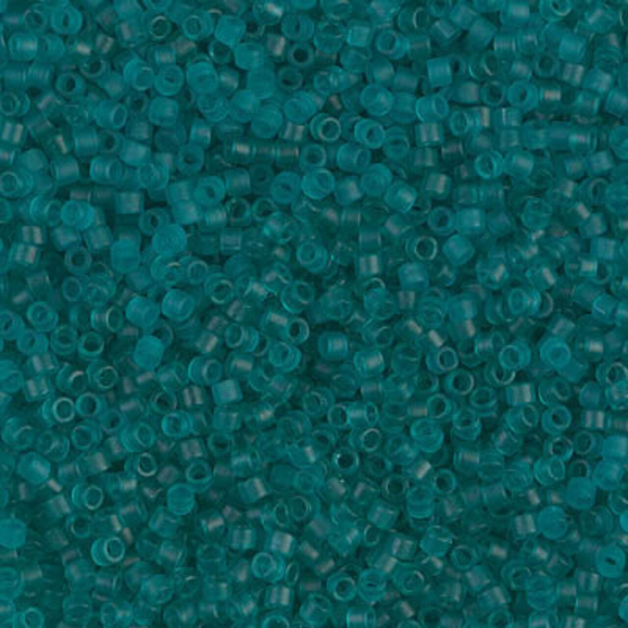 Miyuki Delica Bead 11/0, DB1268, Matte Transparent Caribbean Teal, 5 grams